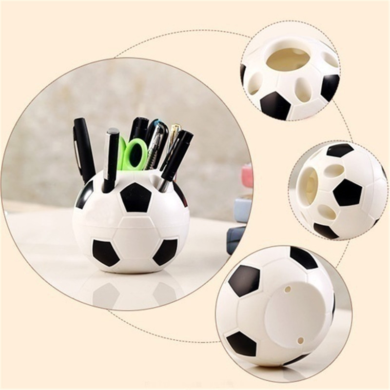Fußball Form Tool Home Dekoration Student Geschenke Liefert Stift Bleistift Halter Fußball Form Zahnbürste Halter Desktop Rack Tabelle