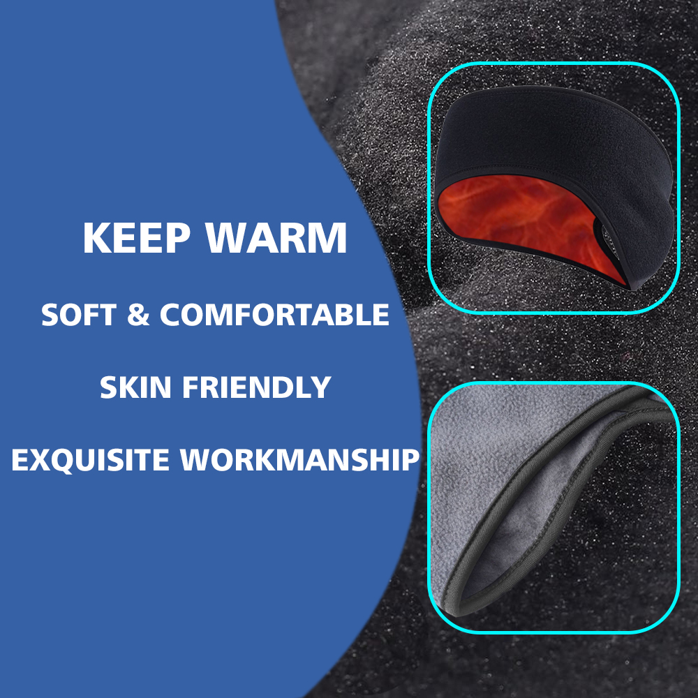 Chauffe-oreilles Smile pour hommes et femmes, bande de sauna d'hiver, cache-oreilles, cache-oreilles pour temps froid, course à pied, cyclisme