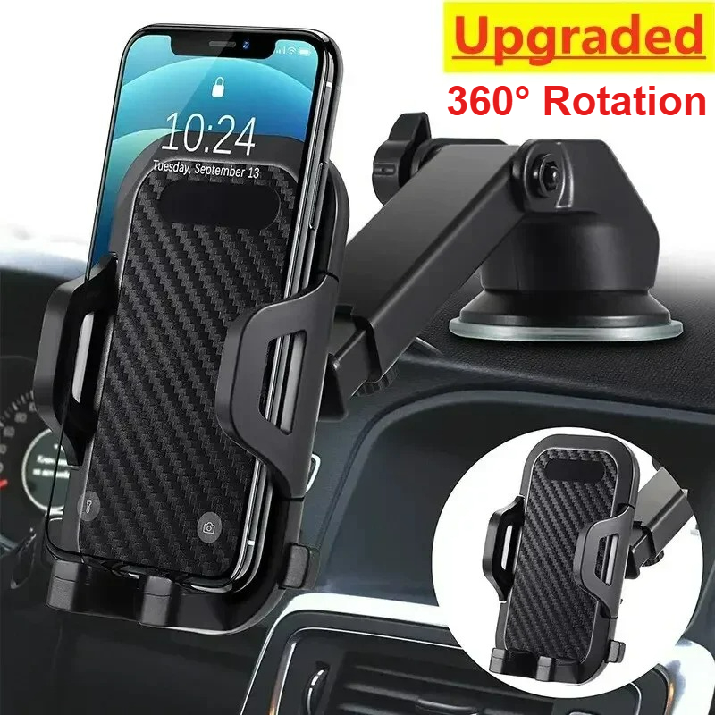 NUEVO 360 °   Soporte giratorio para teléfono de coche, soporte con ventosa para teléfono móvil, soporte con ventosa estable en soporte Universal para teléfono móvil para coche