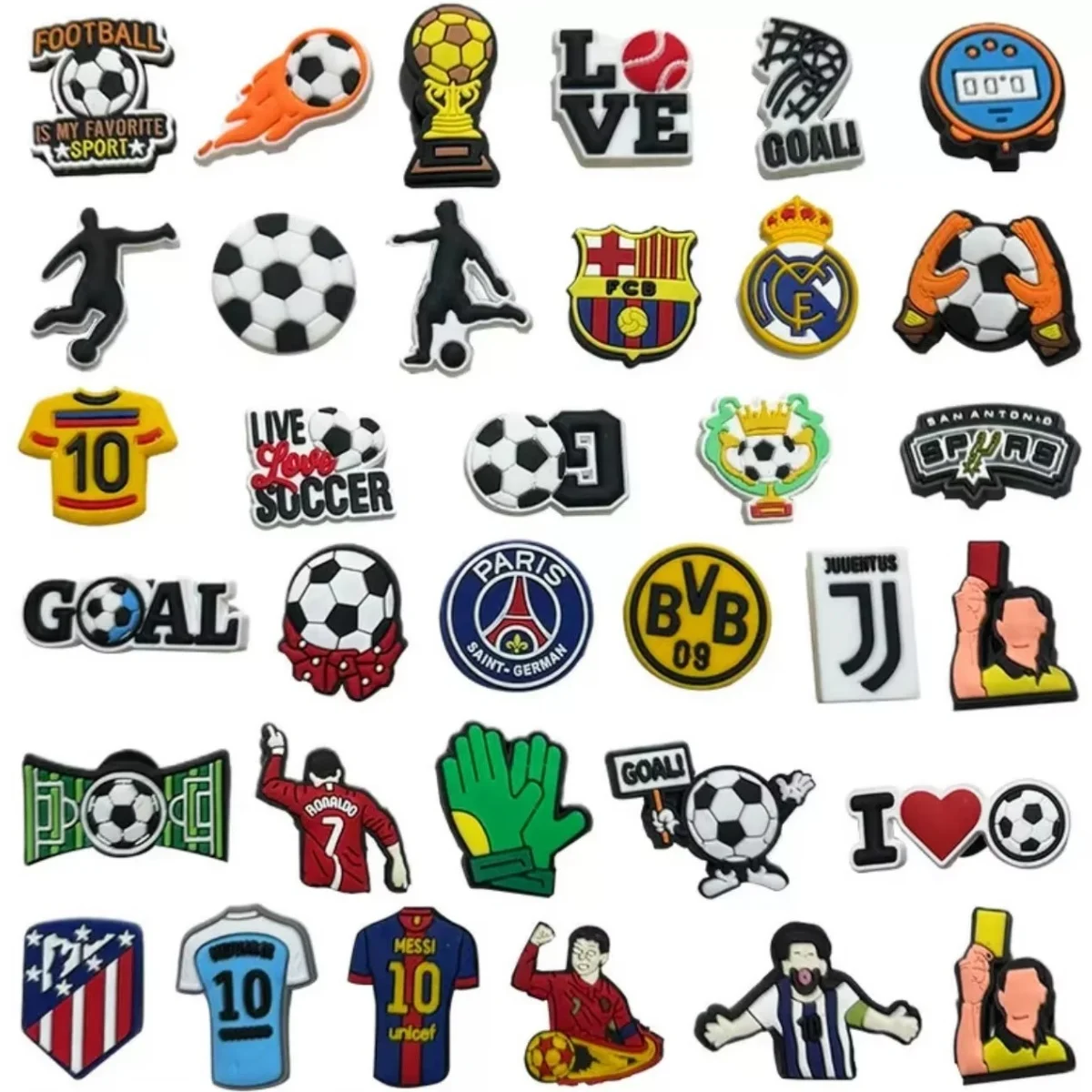 Amuletos de zapatos de PVC para baloncesto, fútbol, voleibol, serie para mujeres y hombres, decoraciones para zapatos, alfileres, accesorios, hebillas para zuecos, regalos