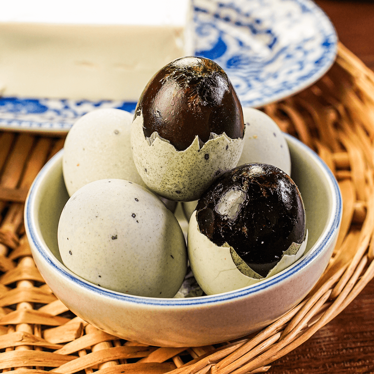 [8Packs 48Pieces]Century Eggs - 6 Pieces, 13.2oz*8Packs