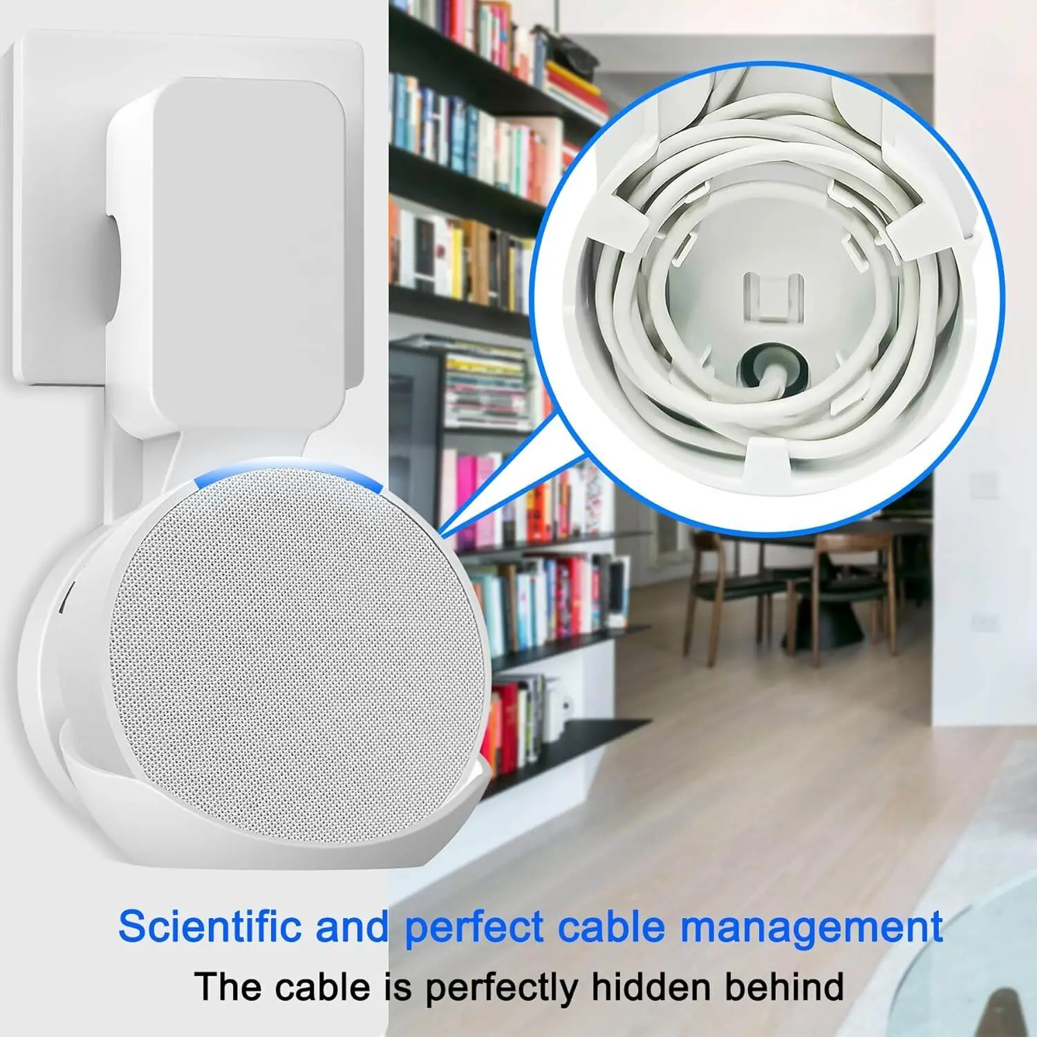 Wall Mount holder for Ech0 P0p，Ech0 pop Stand Cable Management hidden Storage