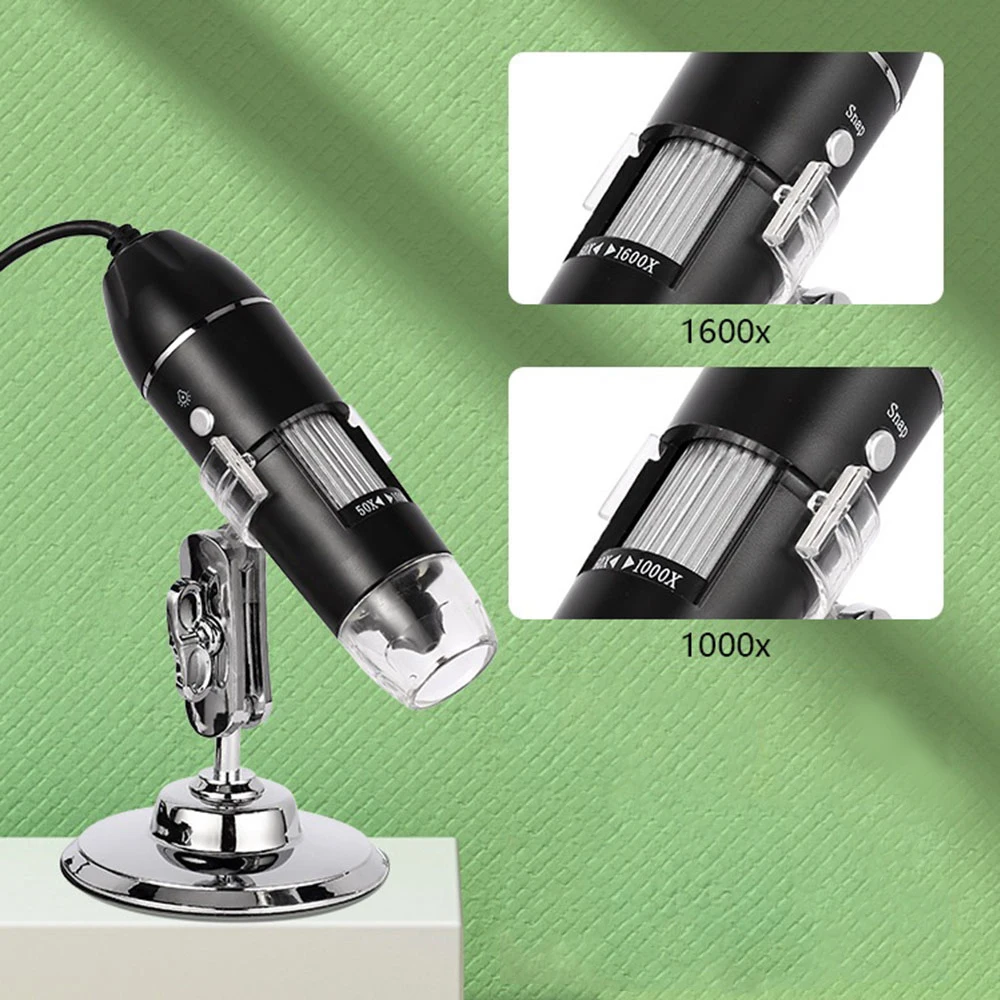 Digital Microscope Camera 1600X 3in1 Type-C USB Portable Electronic Microscope For Soldering LED Magnifier For Cell Phone Repair