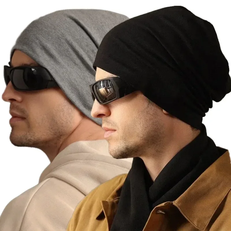 Gorros cálidos de invierno para hombres y mujeres, gorros de punto apilables suaves e informales con estilo, gorros elásticos de Hip Hop Unisex