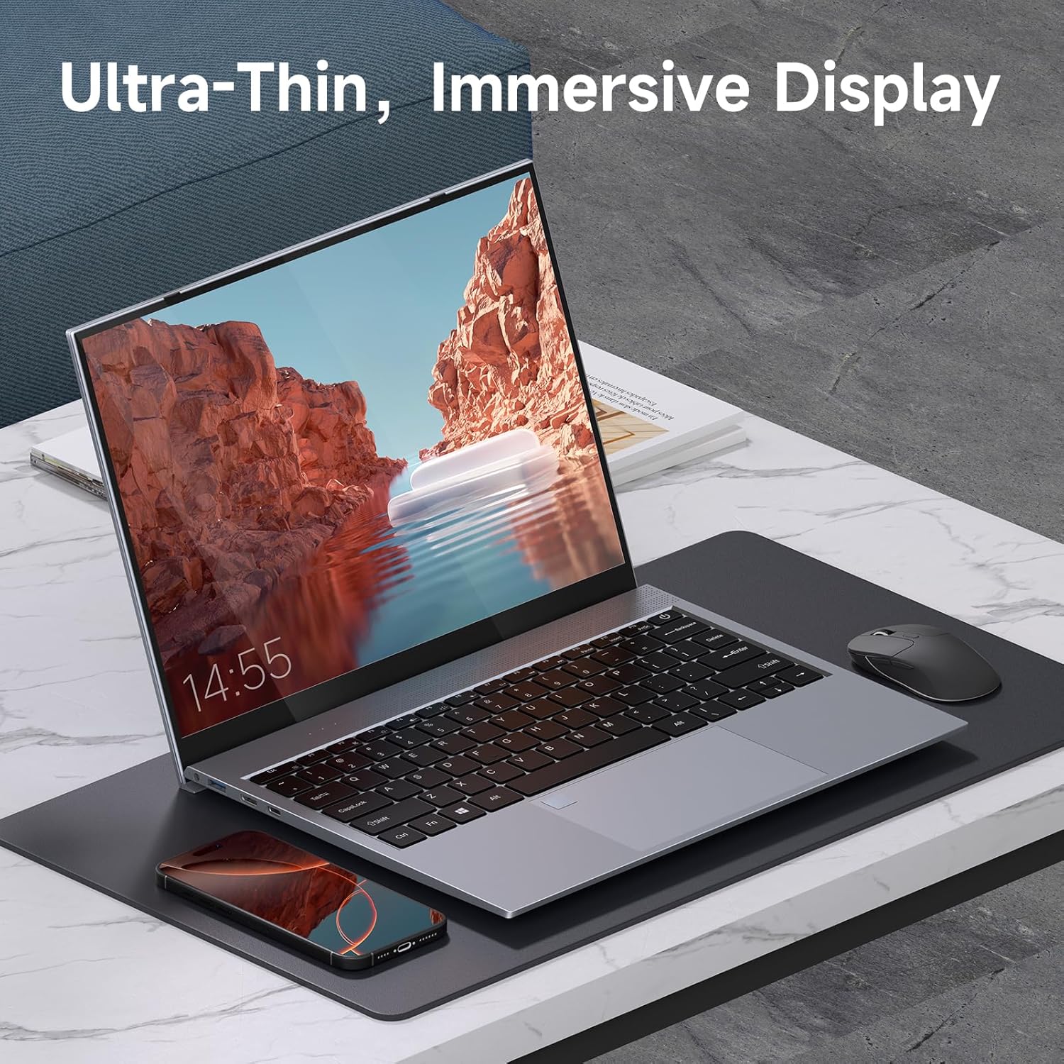 13.5Inch Laptop Intel Core i3-1005G1 8GB RAM 256GB SSD，Windows 11 for Students and Business