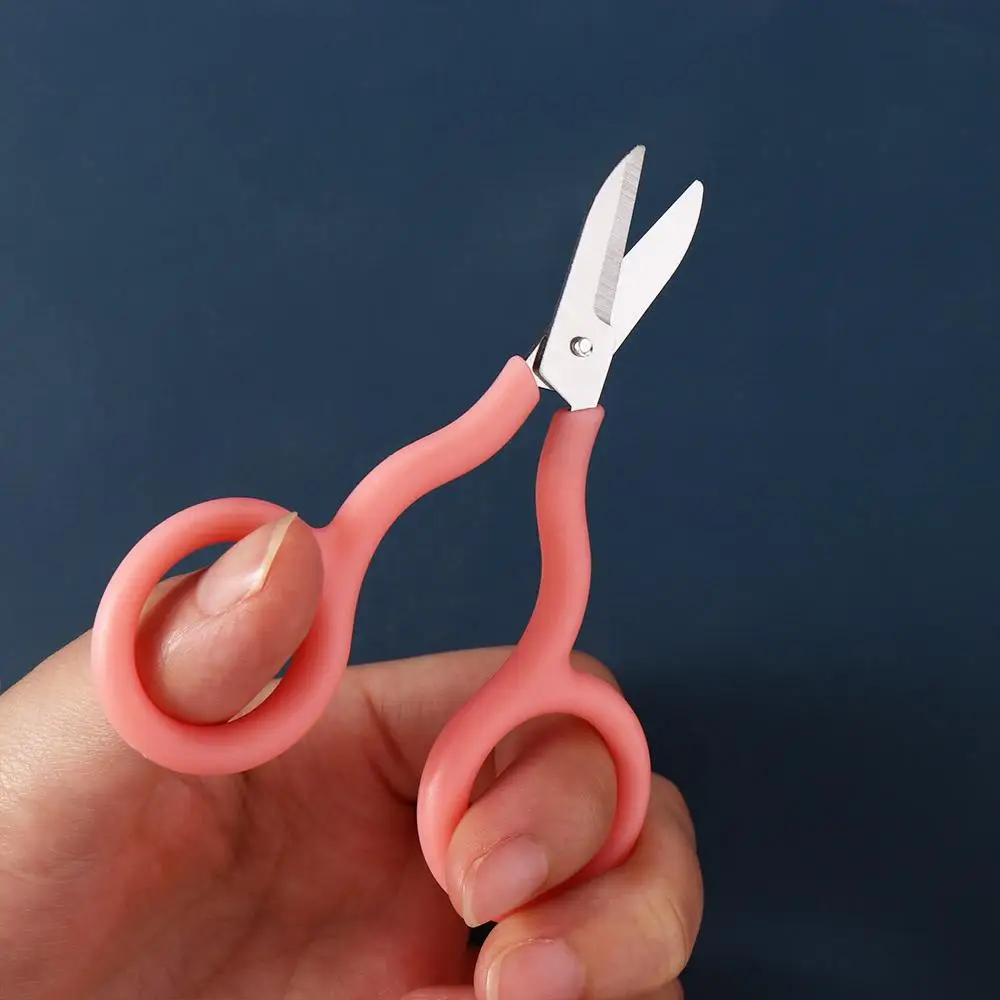 Stationery Portable Safe Mini Scissor Paper Work Handwork Mini Pocket Scissors Stainless Steel Small Paper Cutter Office School