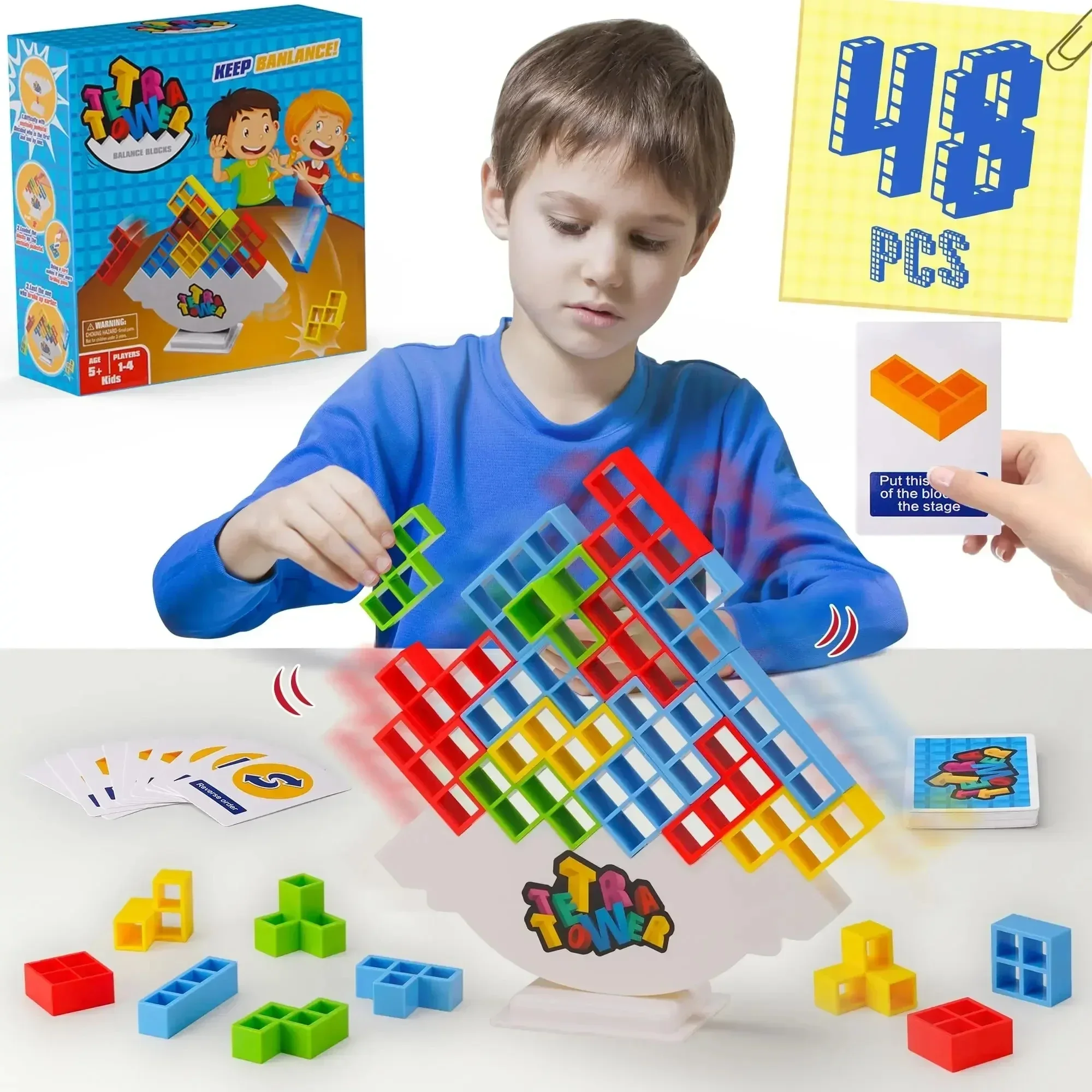 Hot Puzzles Tetra Tower Fun Balance Stacking Building Blocks Board Game for Kid Adult Friends Team Dorm Family Game Night Partie