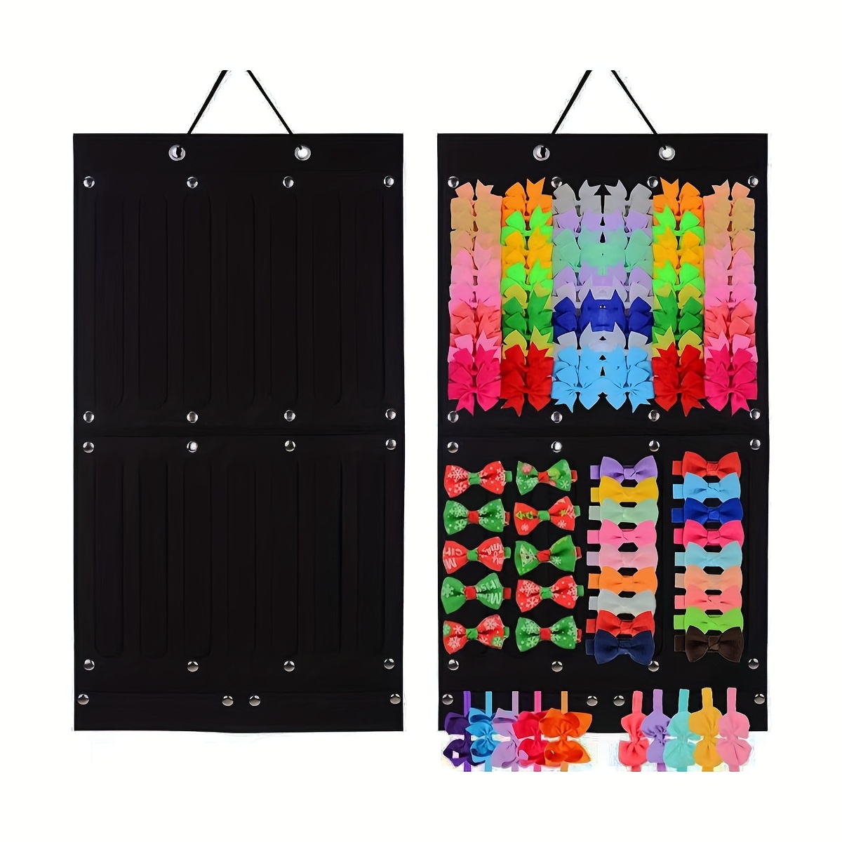 1 PC อุปกรณ์เสริมผมแขวนจัดเก็บผนังตกแต่งผม Bows เก็บคลิปผมเชือกผมแว่นตาจัดระเบียบ Storage