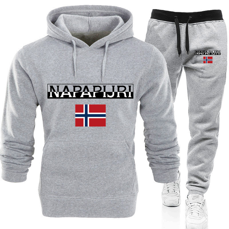 2025 men's fashionable and atmospheric high-quality sportswear long pants set men's casual style sportswear set