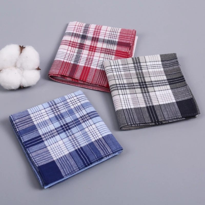 ผ้าเช็ดหน้าธรรมดาสำหรับชายลำลองกระเป๋าผ้านุ่มBreathable Squareผ้าเช็ดหน้าผ้าเช็ดตัวผู้ใหญ่อุปกรณ์เสริม 40x40 ซม