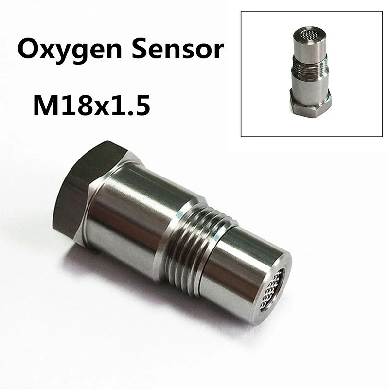 Neue Sauerstoff O2 Sensor Spacer Adapter Stecker Fix Überprüfen Motor Licht Konverter M18X1,5 Mit Filter Bildschirm
