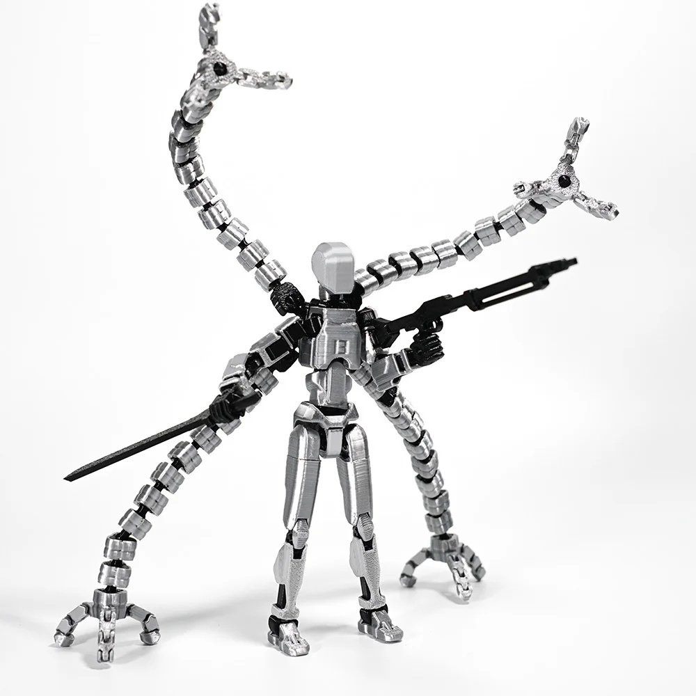 3D Printed Mannequin Dummy 13 Tentacle Series Toys Action Figures Multi-Jointed Movable Shapeshift Robot Parent Child Games