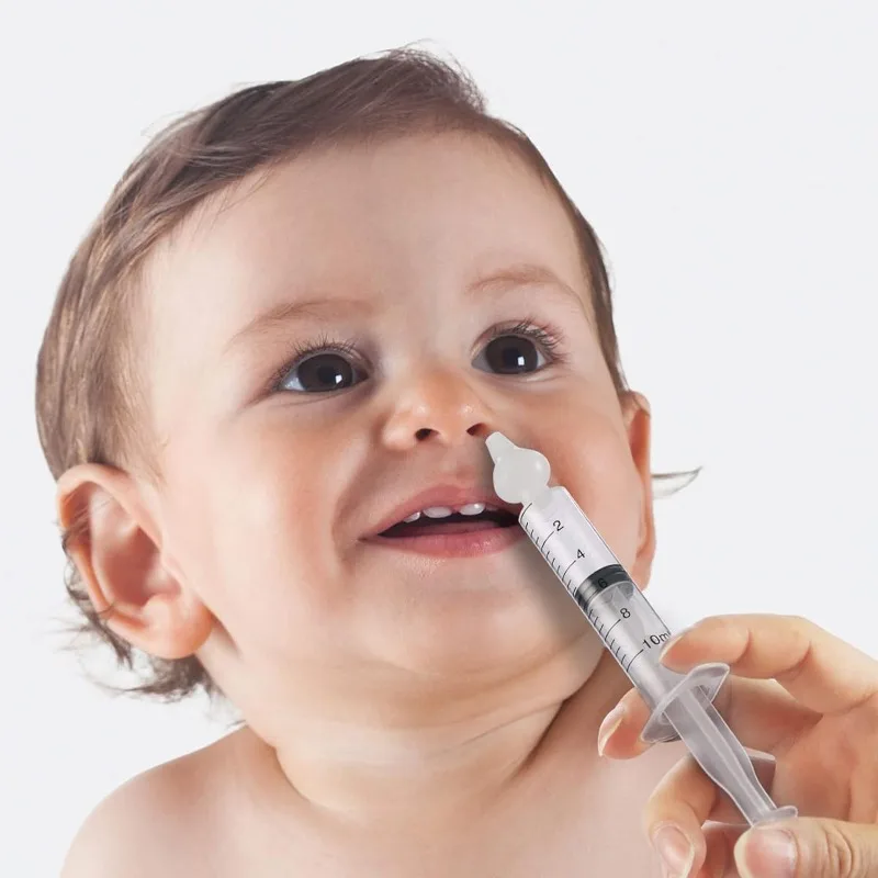 10ML/20ML Aspirator do nosa dla dzieci strzykawka dla dzieci czyścik do nosa nieżyt nosa podkładka do nosa irygator igła dziecko mycie nosa dla dzieci