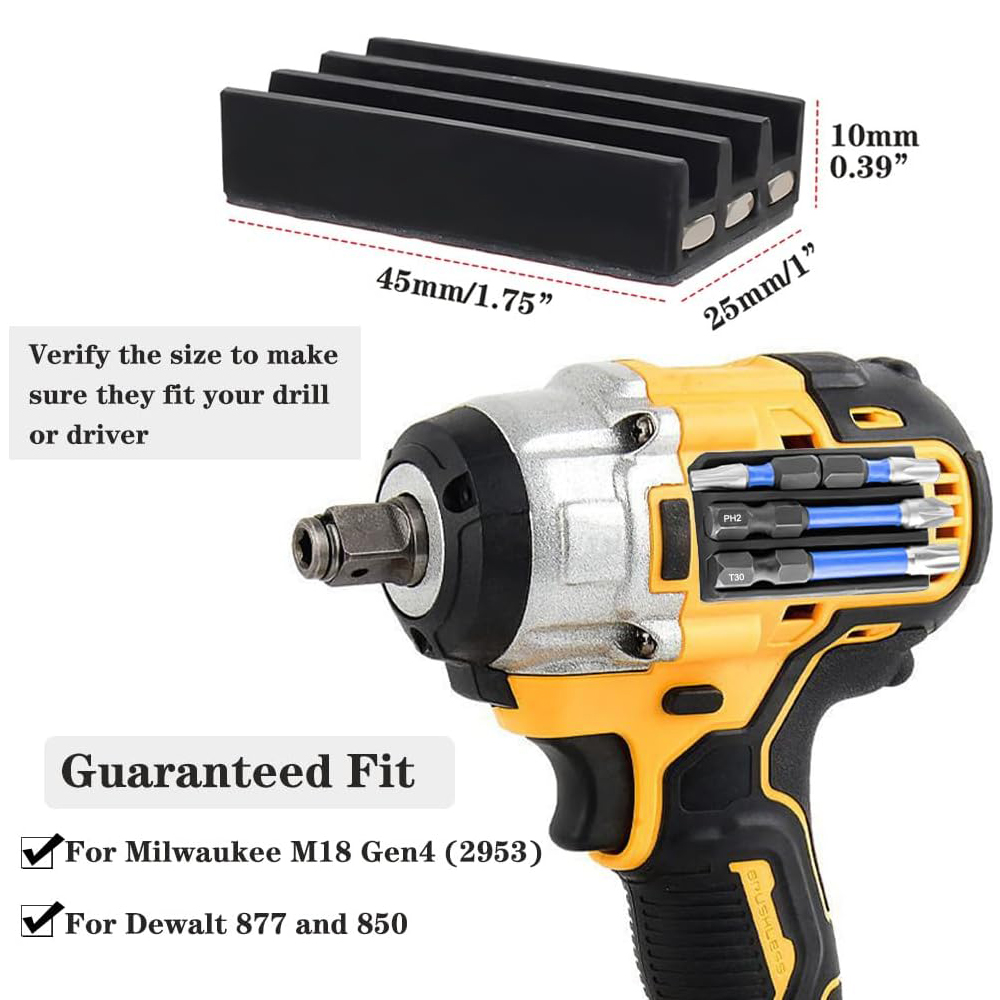 Suporte magnético para cabeça de lote, suporte magnético para brocas de chave de fenda para milwaukee para brocas de impacto dewalt