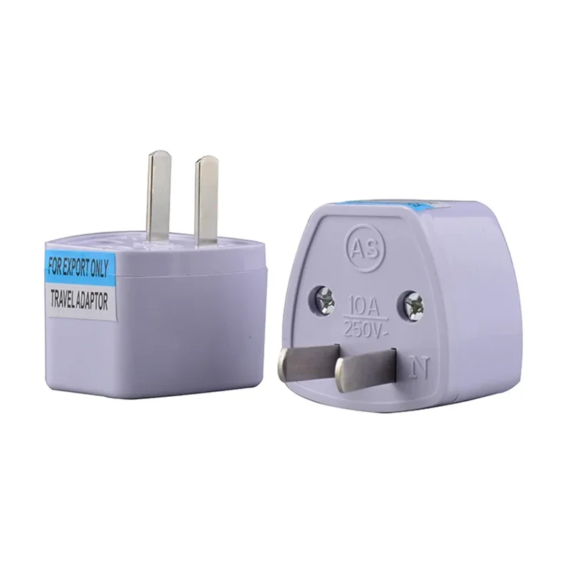 800W Universal EE. UU. Reino Unido AU a UE enchufe EE. UU. a Euro Europa pared de viaje cargador de corriente alterna convertidor adaptador de salida 2 enchufe de pines redondos