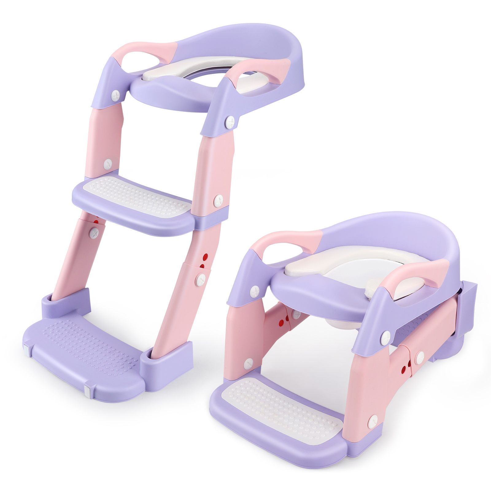 3 IN I Toilettensitzreduzierer für Kinder, Adapter für Kinder mit Stufe, Toilettensitzvergrößerung für Kinder, Toilettensitzreduzierer