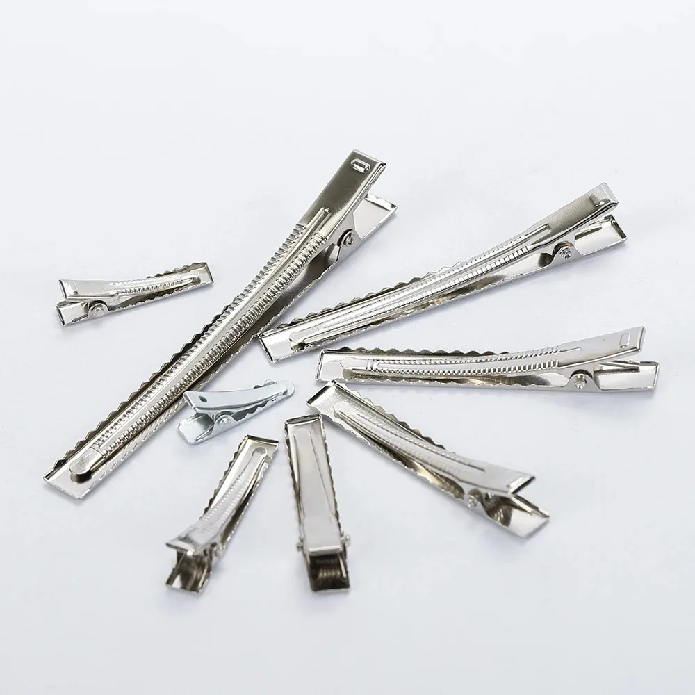 50 pçs de alta qualidade metal grampos de cabelo jacaré acessórios para diy jóias grampos de cabelo barrette ornamento feminino ferramenta estilo cabelo