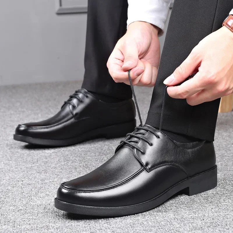 Herren-Kleiderschuhe, formelle Original-Lederschuhe aus italienischem Leder für Herren, elegant, lässig, Business, luxuriös, sozialer Herrenschuh