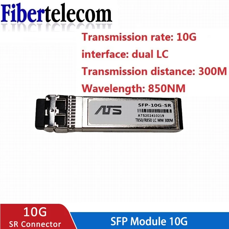 10G SFP+ Duplex LC SFP Modul Multi-Mode 850 nm 300 m SFP-10G-SR mit Cisco/Mikrotik/Huawei Switch voll kompatibel
