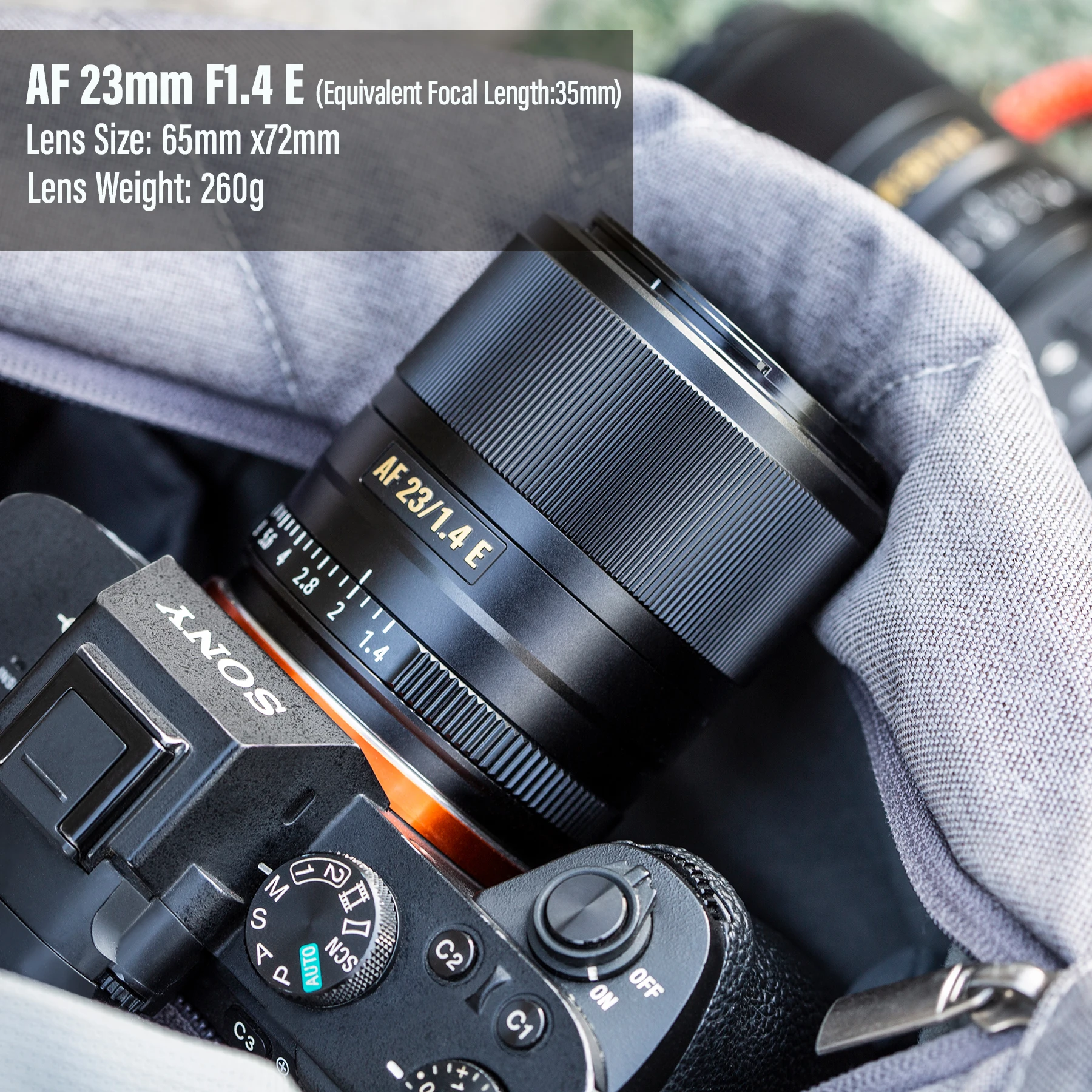 Viltrox lente de gran apertura para cámara Sony E mount, APS-C de lente de enfoque automático, 56mm, F1.4, STM, A7R, A7IV, A9II, A6600