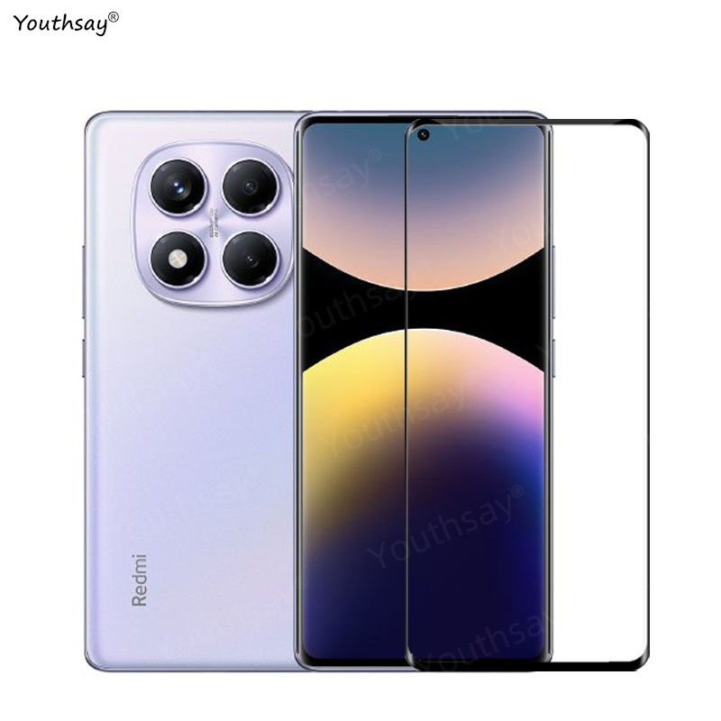 Vidrio 6 en 1 para Redmi Note 14 Pro Global cubierta completa vidrio templado Redmi Note 14 Pro Protector de pantalla película de lente Redmi Note 14 Pro