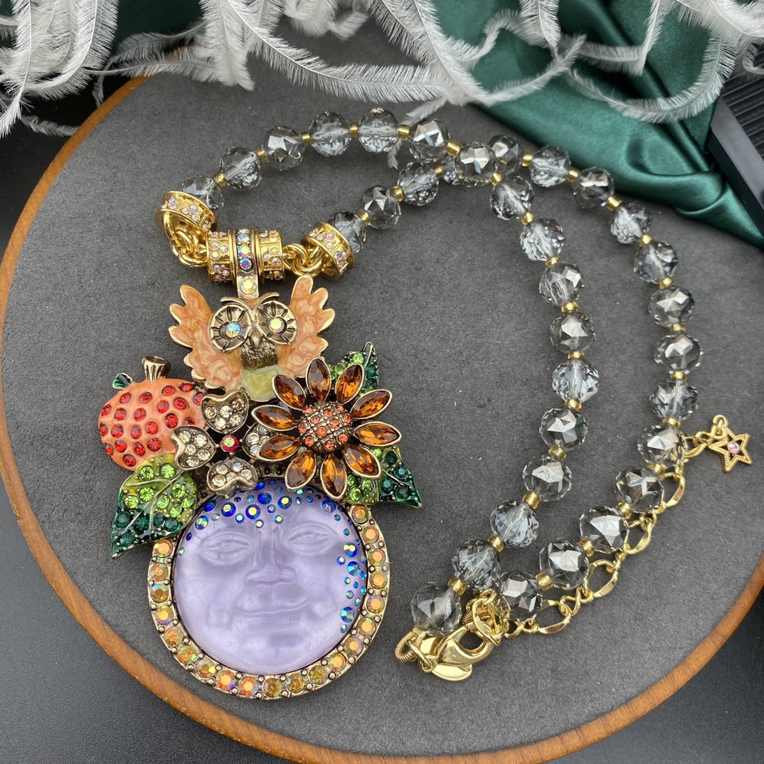 Vintage Temperament Handgemaakte Kristallen Glazen Kralen Magnetische Knop Ketting Voor Vrouwen Meisje Gift Party Choker Sieraden Groothandel