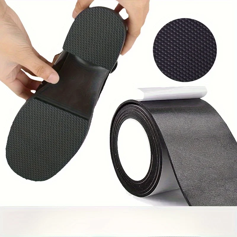 Cinta autoadhesiva para reparación de suelas: película protectora antideslizante y reductora de ruido para tacones altos, calzado deportivo y sandalias.