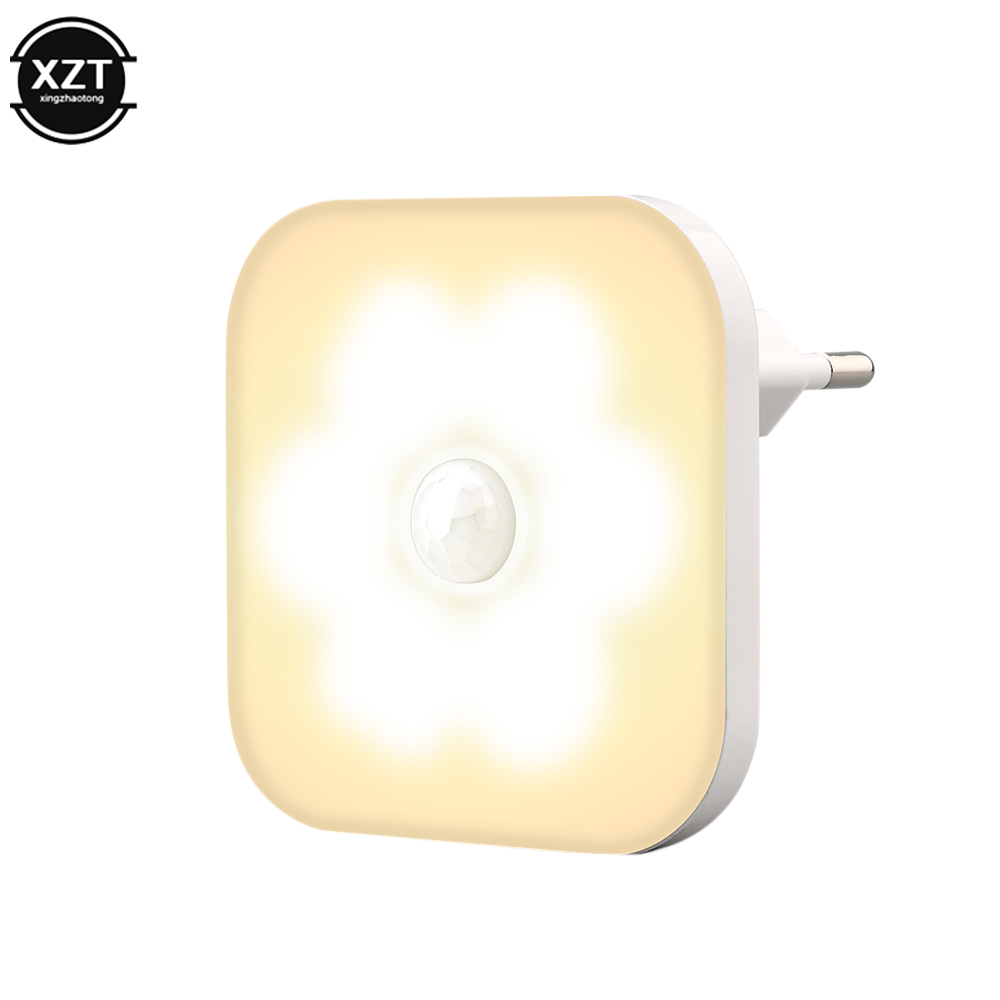 Neue Motion Sensor Nachtlicht Smart LED Nacht Lampe Wand lichter für hause Gang WC Nacht Lampe Für Flur Pathway UNS EU Stecker