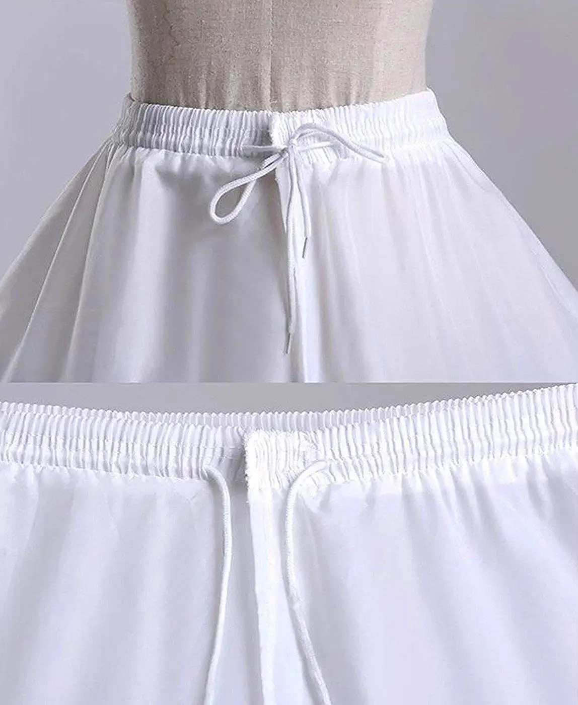 Sottoveste da donna in crinolina, gonna a 3 cerchi, mezza sottoveste elastica, sottogonna a linea per abito da ballo da sposa