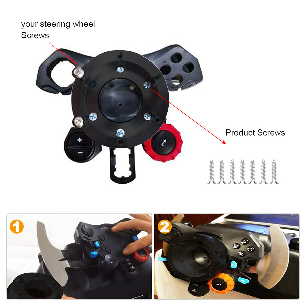 Placa adaptadora de volante de 13/14 polegadas, 70mm, pcd, volante de corrida, modificação de jogo de carro para logitech g29 g920 g923