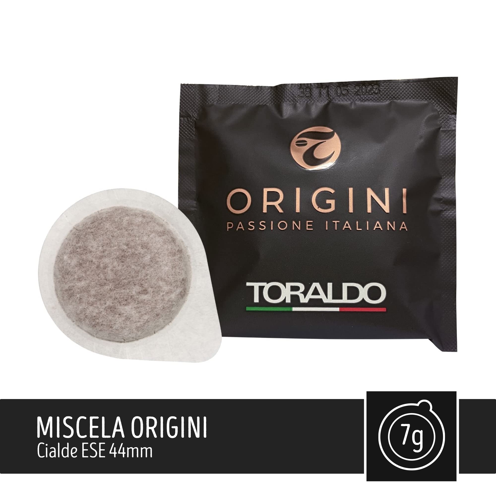 Koffie Toraldo Origins Blend Caffes ESE 44mm (150 stuks)