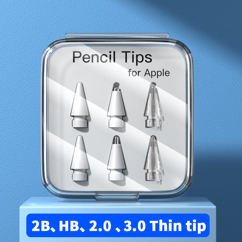 Para Apple Pencil Pen Estuche para lápices para Apple Pencil Tip 2B HB 3,0 Suave y duro para Apple Pencil 1.a y 2.a generación Accesorios