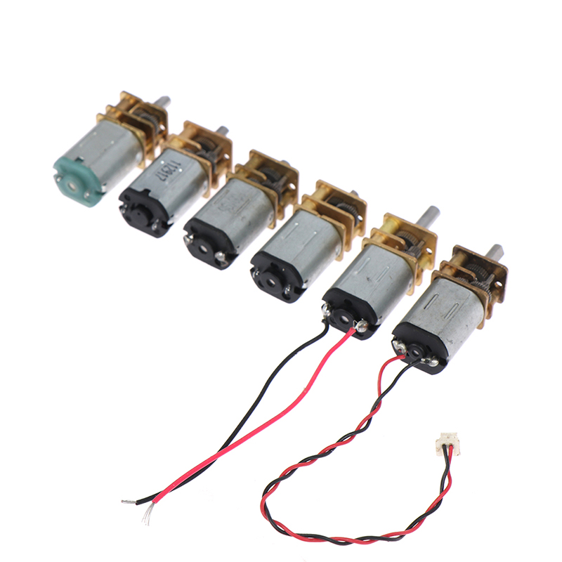 Mini N20 Gear Motor DC 3V-12V Slow Speed Full Metal Gearbox Gear Reducer Electric Engine Large Torque DIY Toy Robot