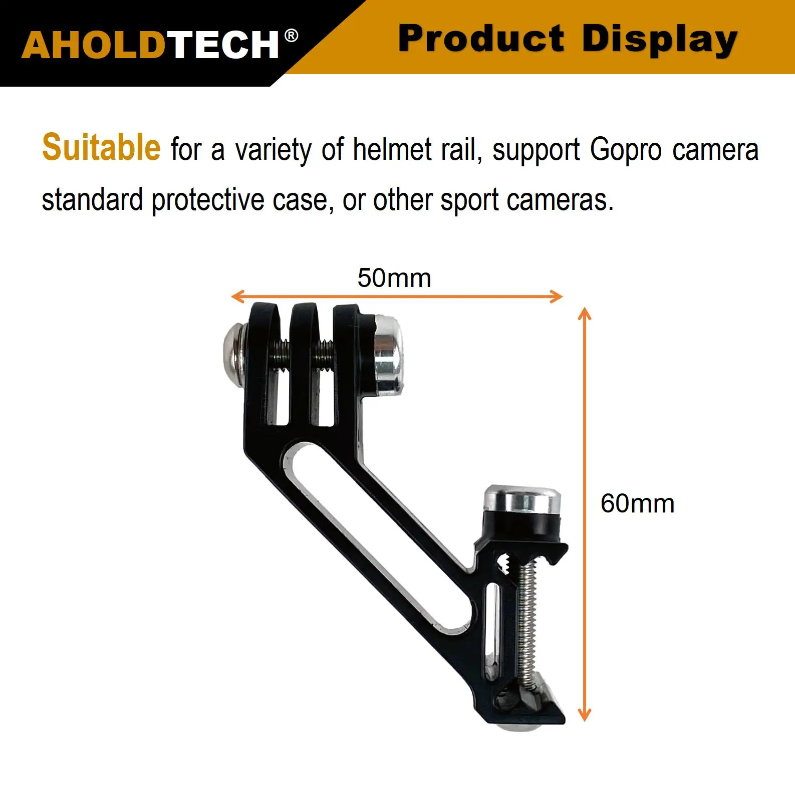 Tactical Helmet Camera Side ARC Rail Adapter NVG Mount Connector for Gopro Hero Cameras and other Sports Cameras