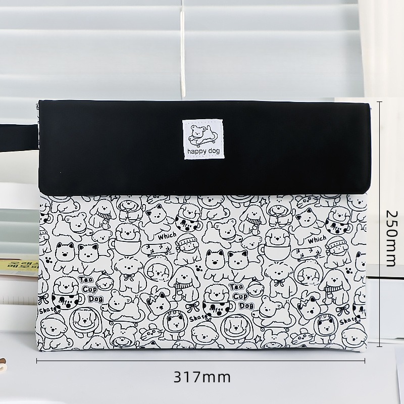 Kapibala File Bag Student Stationery Bag Cartoon High Appearance Large Capacity Zipper Storage Bag Kapibala File Bag Student St