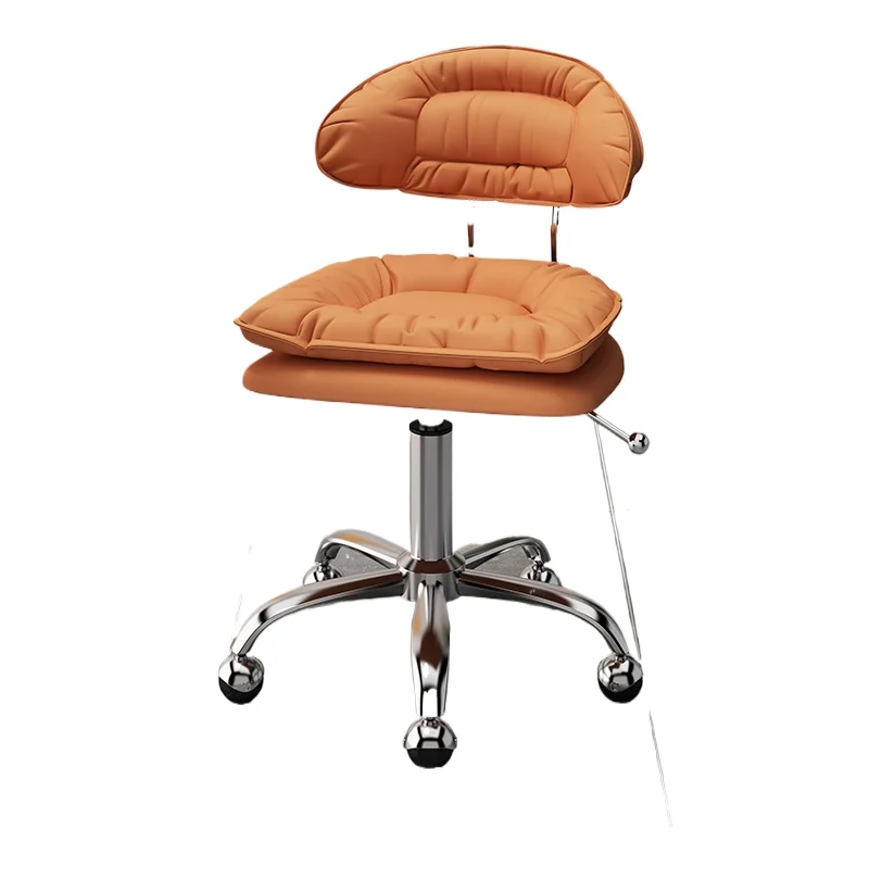 Adjustable Swivel Bar Stool Height-Adjustable Stool for Kitchen Counter Home Pub & Beauty Salon Modern Spinning Backless Stool