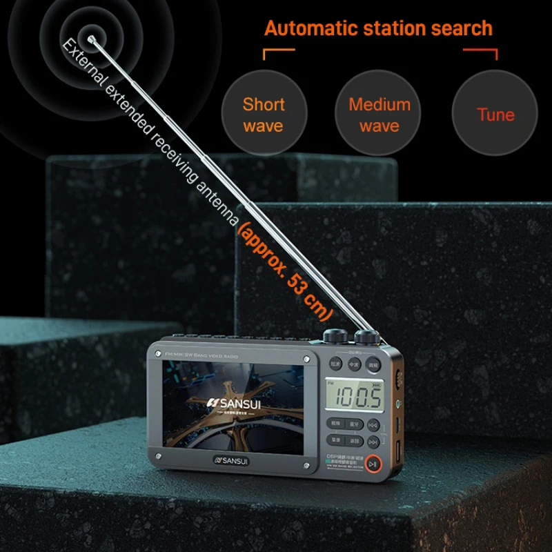 Bluetooth audio lossless music player Shanshui plugin card audio video band player audio portatile