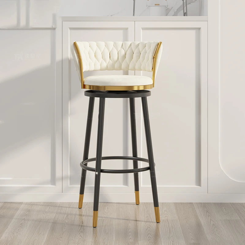 Taburetes de Bar simples de lujo para sala de estar, taburete de Bar de diseño moderno para fiesta, Mini Banqueta de estilo nórdico, muebles comerciales