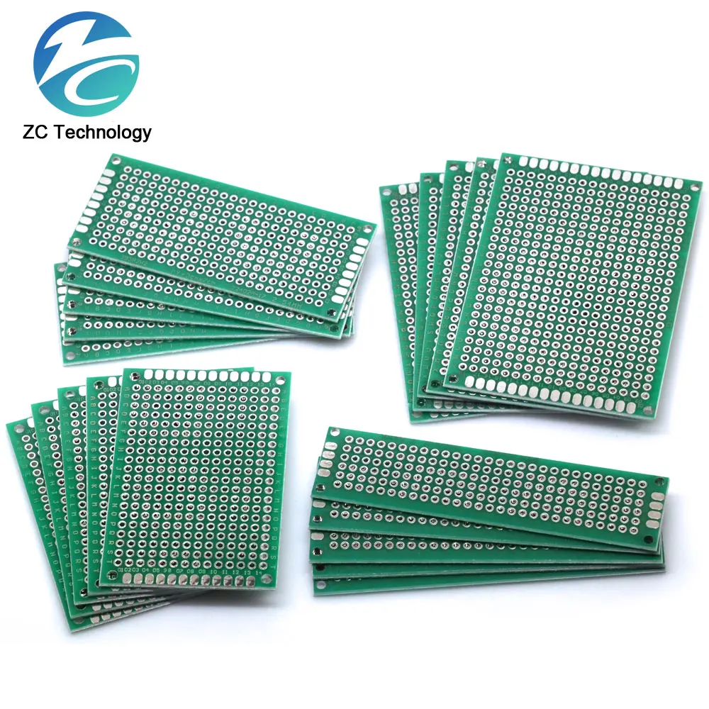 20 Шт. Комплект Двухсторонней Печатной Платы 5x7 4x6 3x7 2x8 См, Универсальный Набор Прототипов «Сделай Сам»