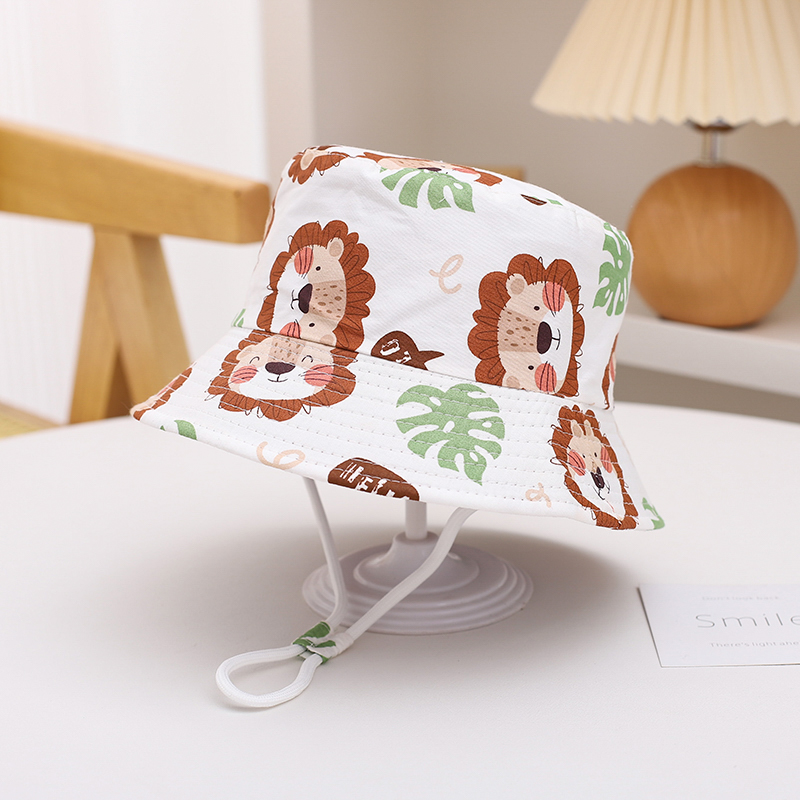 Sombrero de Sol de Panamá para bebé, gorra de pescador de dibujos animados para niño y niña, sombrero de cubo para bebé al aire libre, novedad de verano y otoño