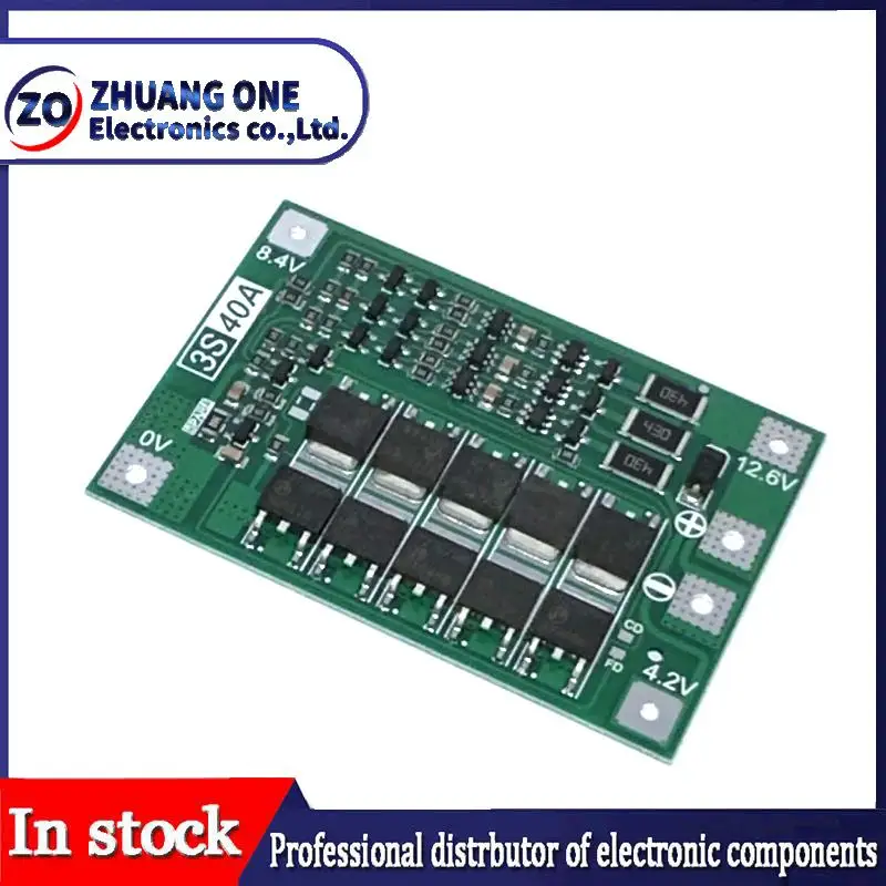 3S/4/4S 40A 60A Li-ion Sạc Pin Lithium Ban Bảo Vệ 18650 BMS Cho Máy Khoan Động Cơ 11.1V 12.6V/14.8V 16.8V Tăng Cường/Cân Bằng