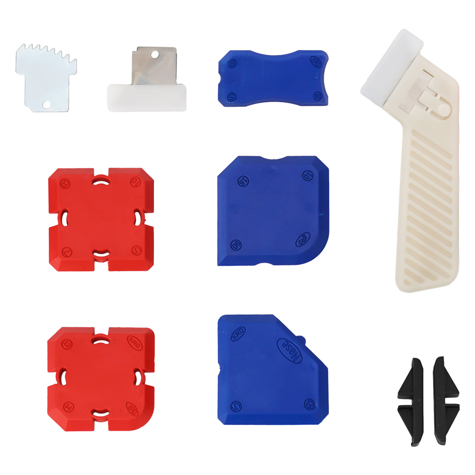 Kit de perfil de silicona, raspador de eliminación de calafateo, aplicación sin esfuerzo, desorden, acabado perfecto en cualquier, 11 Uds.