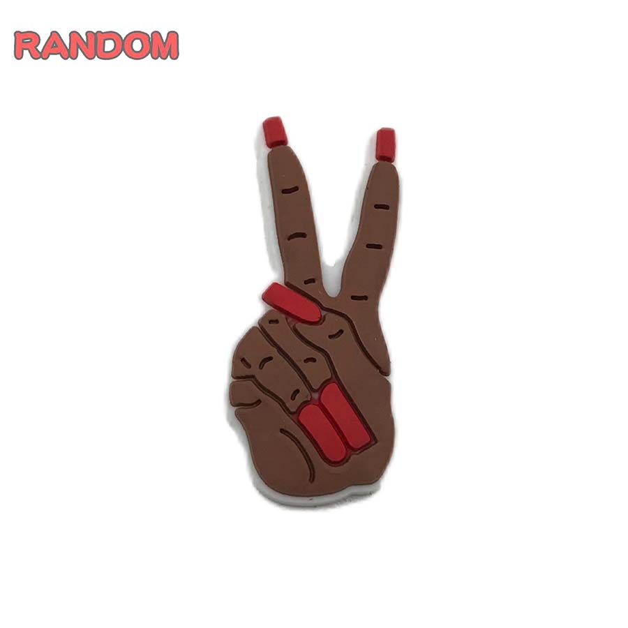 6-200PCS การ์ตูนรองเท้า Charms สําหรับ Clogs Bubble สไลด์รองเท้าแตะ PVC รองเท้าตกแต่งอุปกรณ์เสริมสําหรับวัยรุ่น