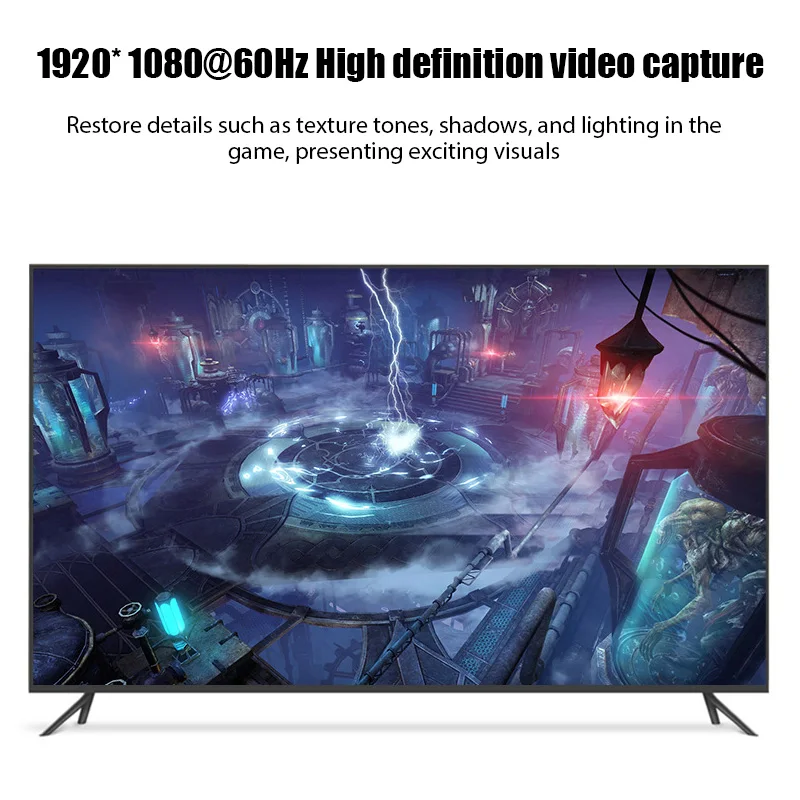 4K 60HZ Video Capture Card USB 3.0 HDMI-compatible Grabber Recorder for PS4 Game DVD Camcorder Camera Recording Live Streaming