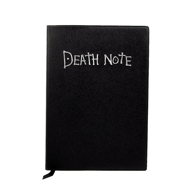 Anime Death Note Notebook Set Leather Journal and Feather Pen Animation Art Writing Journal Death Note Notepad