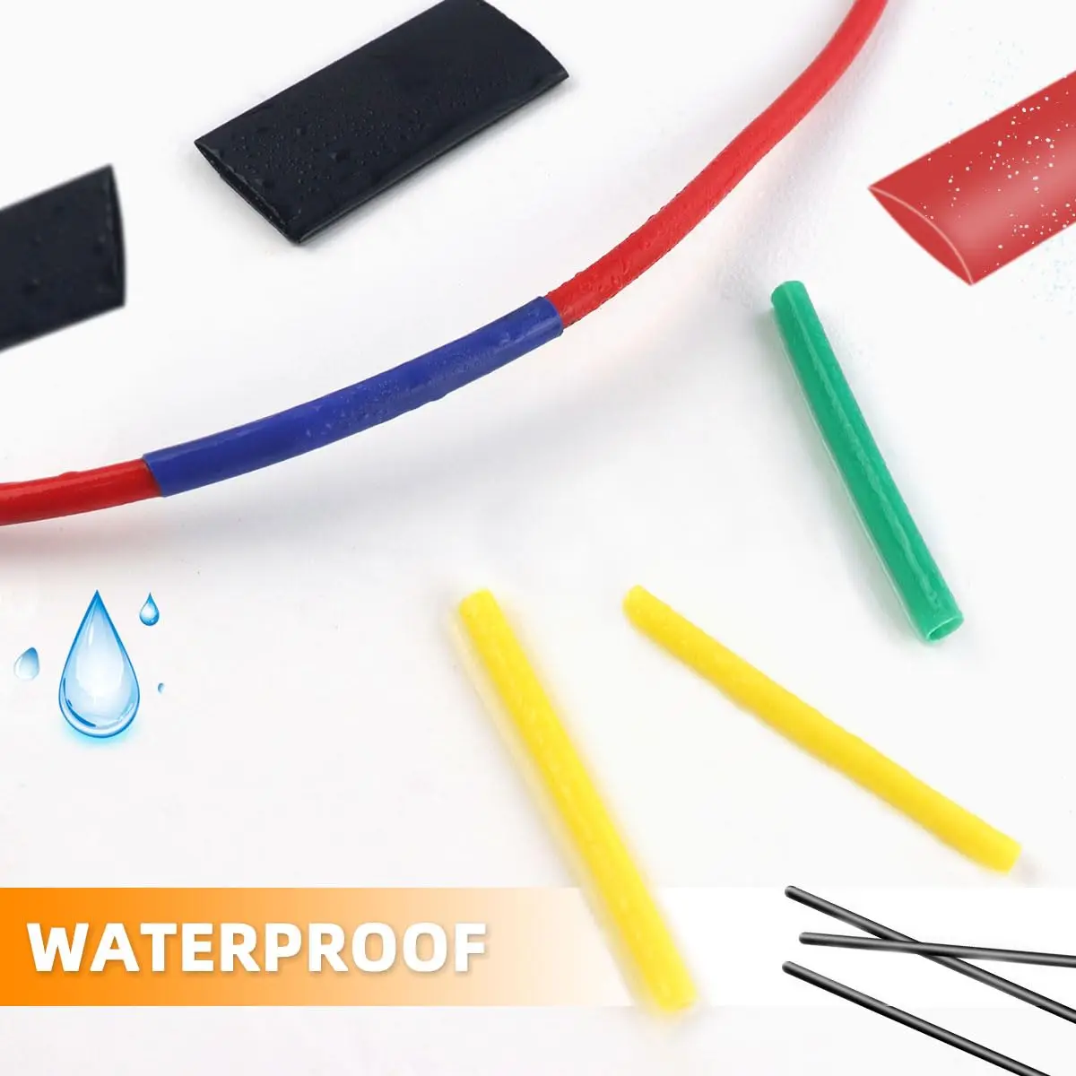 580 pcs 2:1 Heat Shrink Tubing Kit 6 Colors 11 Sizes Assorted Sleeving Tube Wrap Cable Wire Kit for DIY