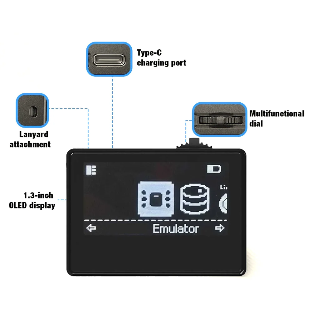 Inteligentny emulator NFC dla AMB iNFC OLED HD Akcesorium do inteligentnego emulatora dla Switch/Switch2 System Simple Pixel Style IC/NTAG