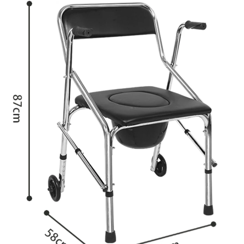 Disabled Portable Device Wheelchair Assistance Stand Up Adjustable Heights Shower Chair Folding Free Senior Assembly Handle