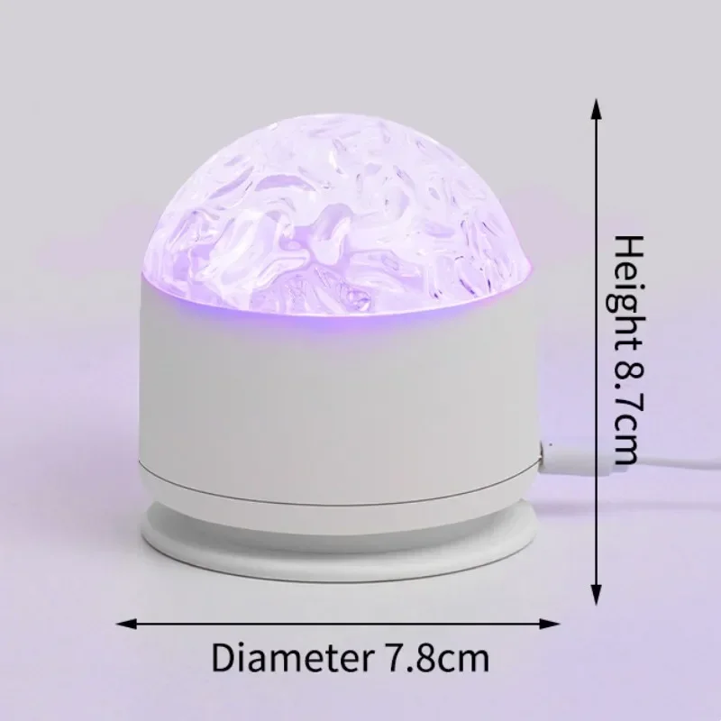 LED Projector Night Light Aurora Starry Sky Water Ripple Projector USB Rotated Nightlight Bedroom Living Room Decor Holiday Gift