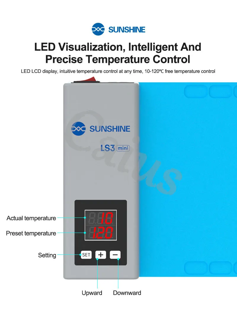 SUNSHINE LS3 mini Средство для удаления ЖК-экрана, большое пространство. Подходит. Подходит для мобильных телефонов и планшетных экранов ниже 10,5 дюймов и т. д.